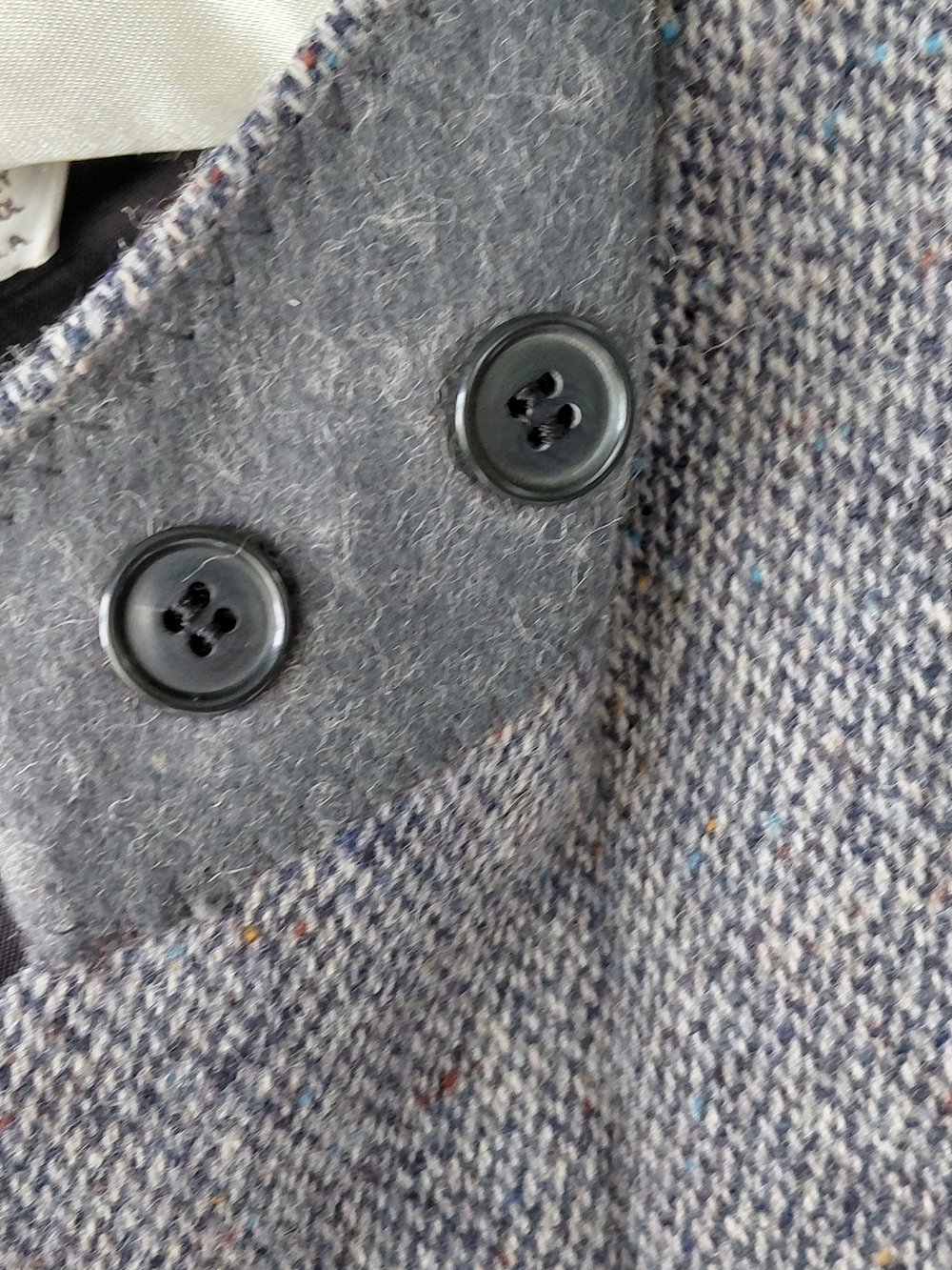 Stewart County 100% Pure Wool Sport Coat Blazer Elbow Patches 46L USA - Picture 11 of 15